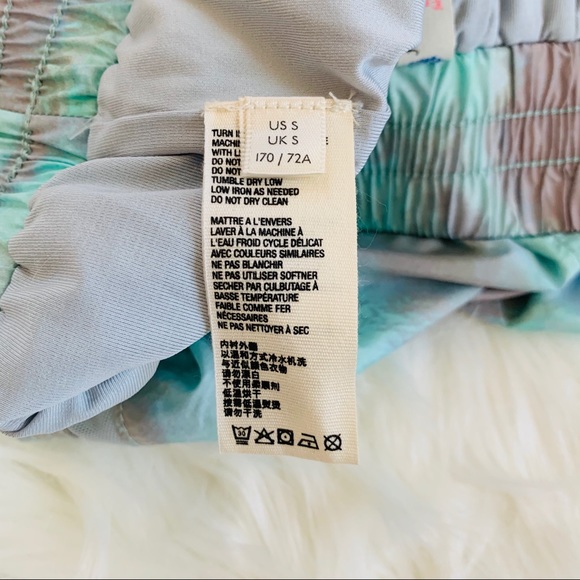 Free People Movement Tie Dye Shorts S Blue - Picture 8 of 11